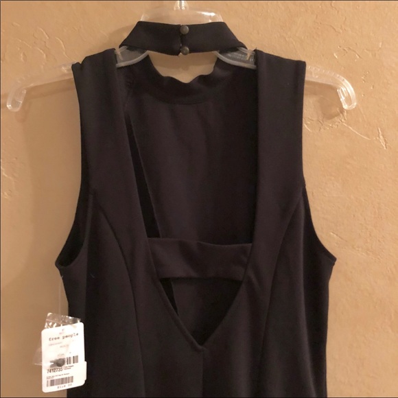 Free People Layla Black cutout back party dress M - Picture 7 of 8